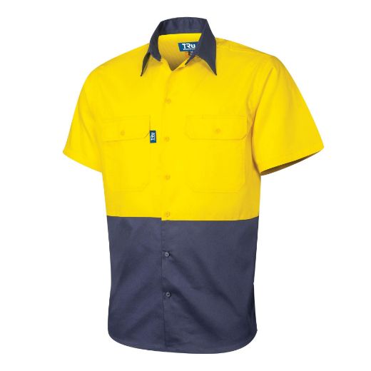Picture of S/S Two Tone Cotton Drill Shirt with Horizontal Cooling Vents